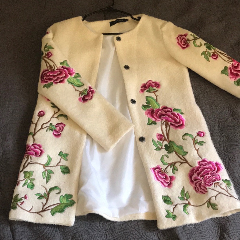 Floral light-weight coat - Size M